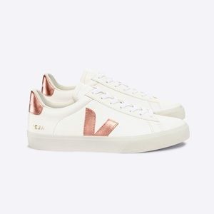Veja Campo Chromefree Sneakers, Rose Gold